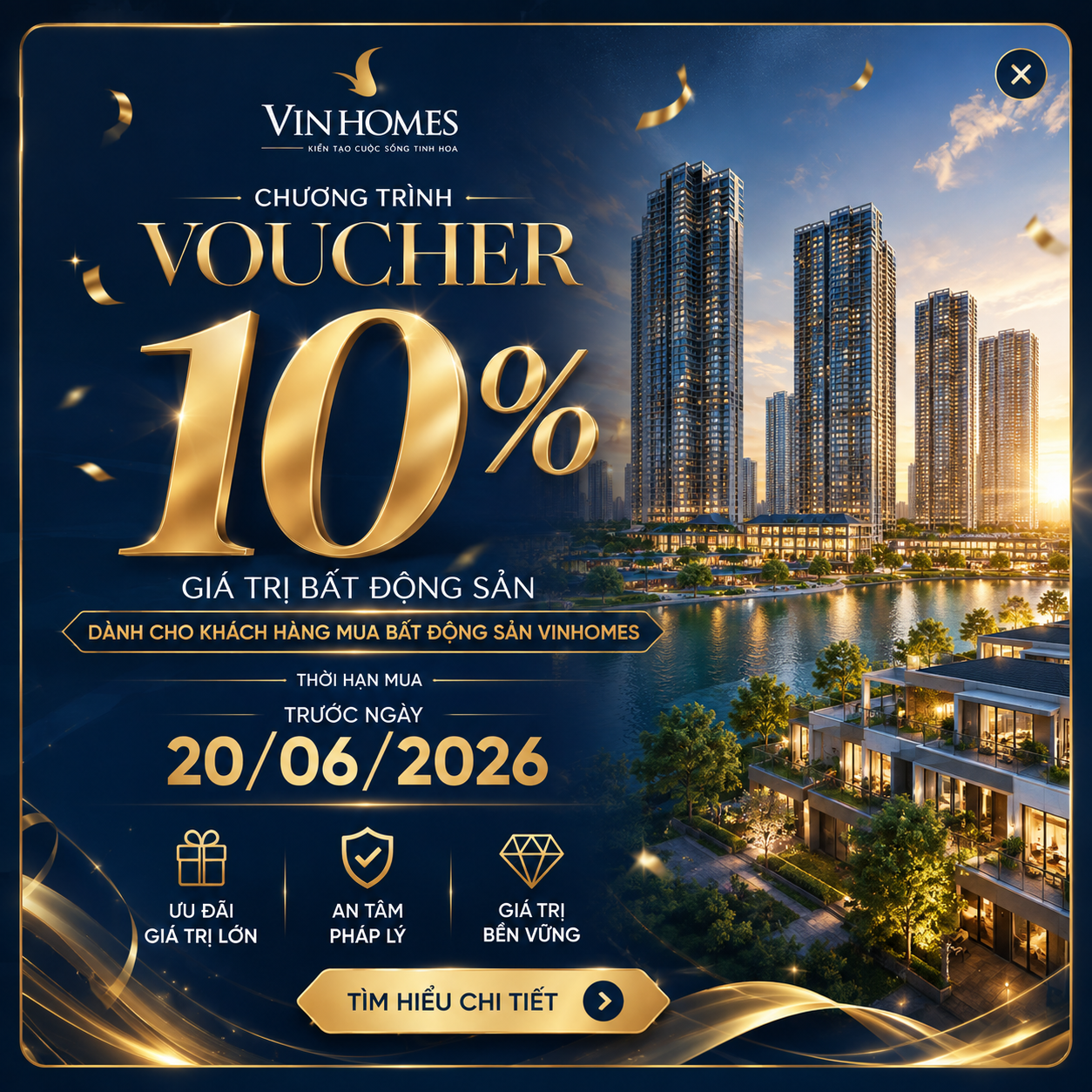 Chương Trình Hỗ Trợ Đồng Hành Dành Cho Khách Hàng Đã Mua Bất Động Sản Vinhomes